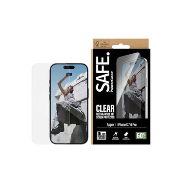 PanzerGlass SAFE UltraWide Fit Screen Protector for iPhone 17